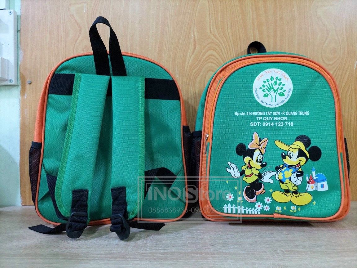 Balo mẫu giáo in logo quà tặng 1/6 thiết thực, giá tận xưởng