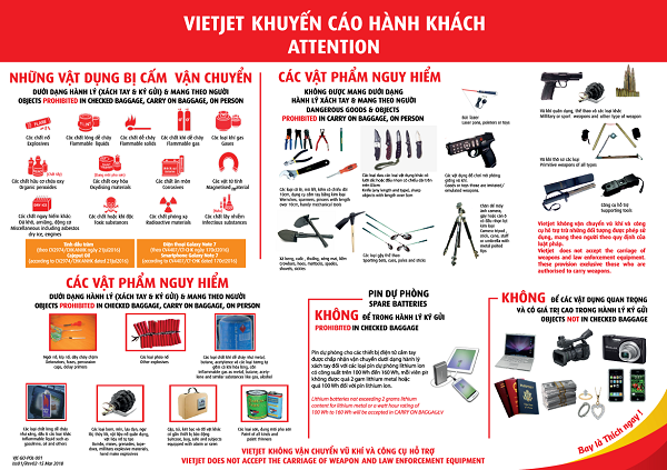 Top vật dụng cấm mang lên máy bay bạn nhất định phải biết