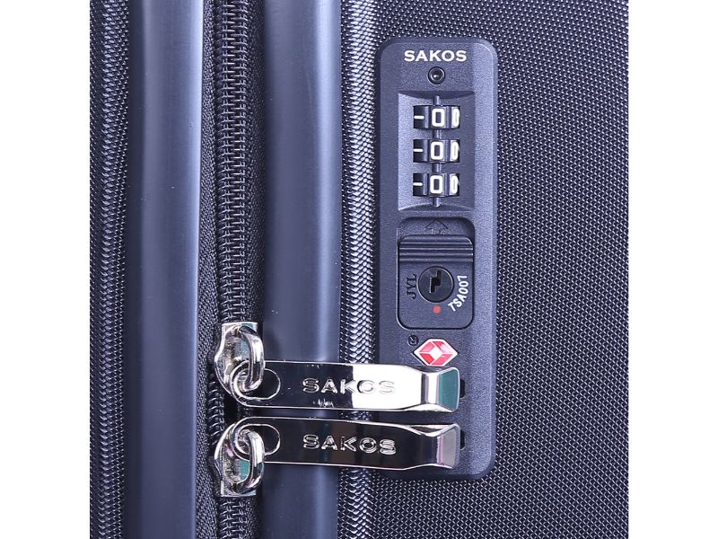 Vali kéo 24 inch của thương hiệu Sakos được trang bị khóa TSA an toàn