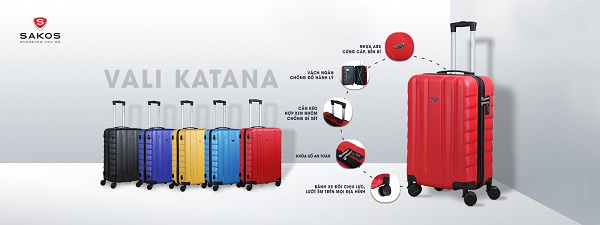 Tổng hợp những mẫu vali kéo Sakos bán chạy nhất tại SHOWROOM INOSTORE