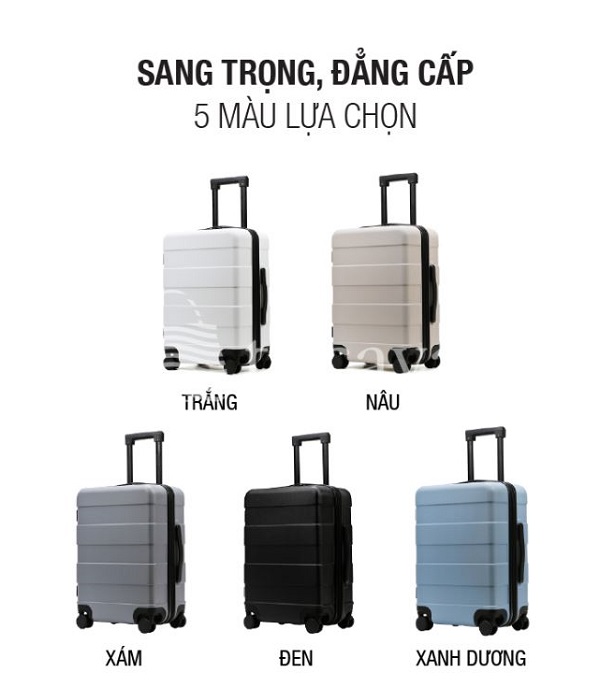 Vali hút chân không sang trọng với 5 màu lựa chọn