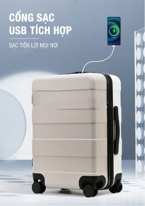 Vali hút chân không tích hợp cổng sạc USB