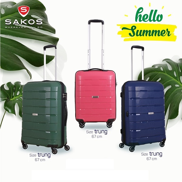 Vì sao nên chọn vali kéo Sakos nhựa, vali kéo Sakos có tốt không, mua hàng chính hãng ở đâu?