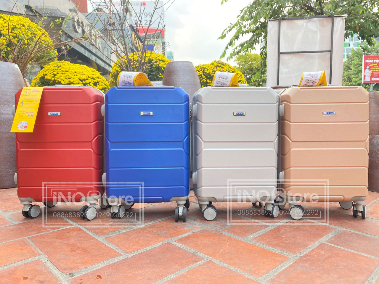 Đặt vali in logo làm quà tặng quảng cáo số lượng lớn, giá cực tốt