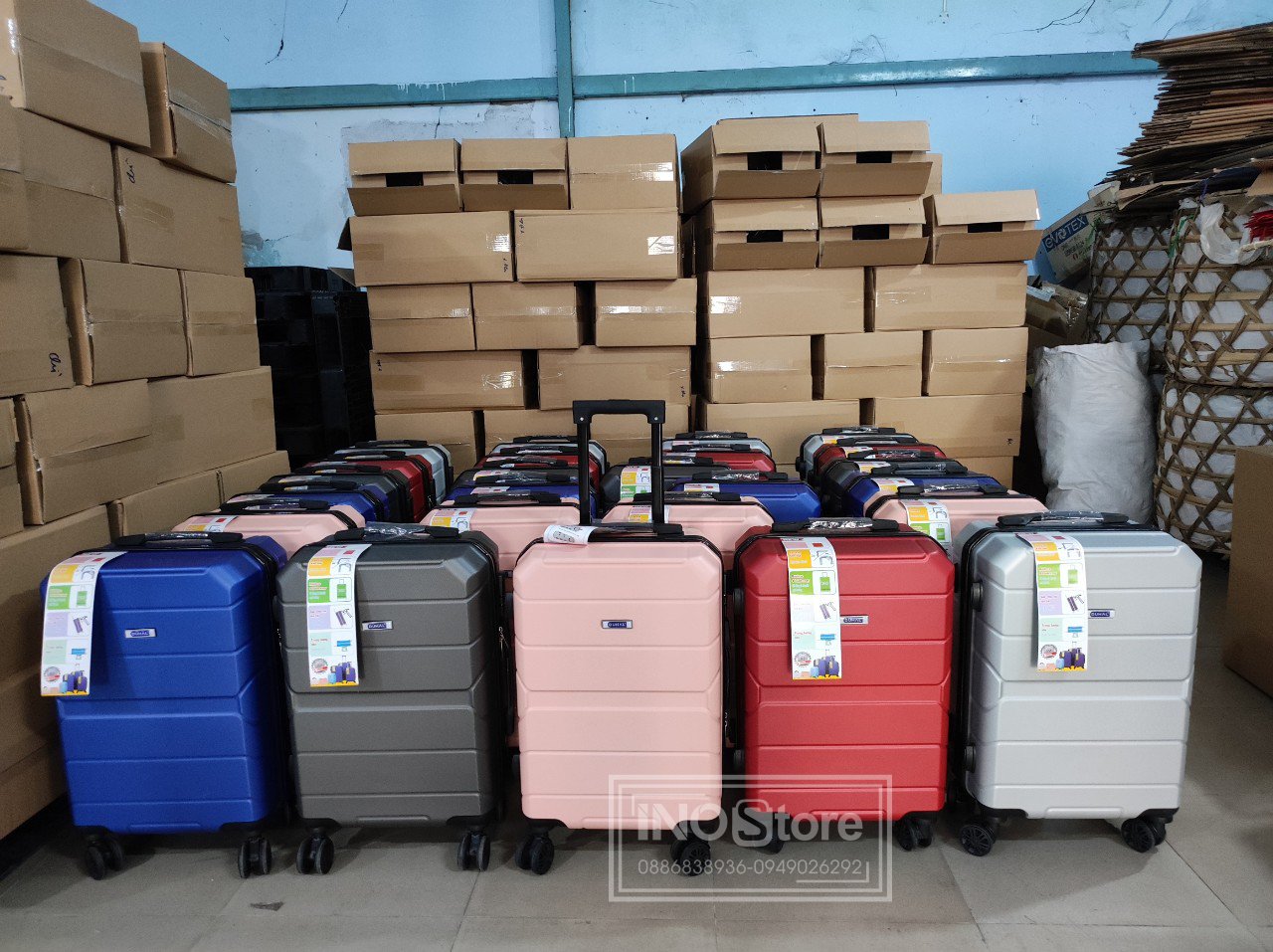 vali nhựa đẹp giá rẻ in logo cho quà tặng Công đoàn
