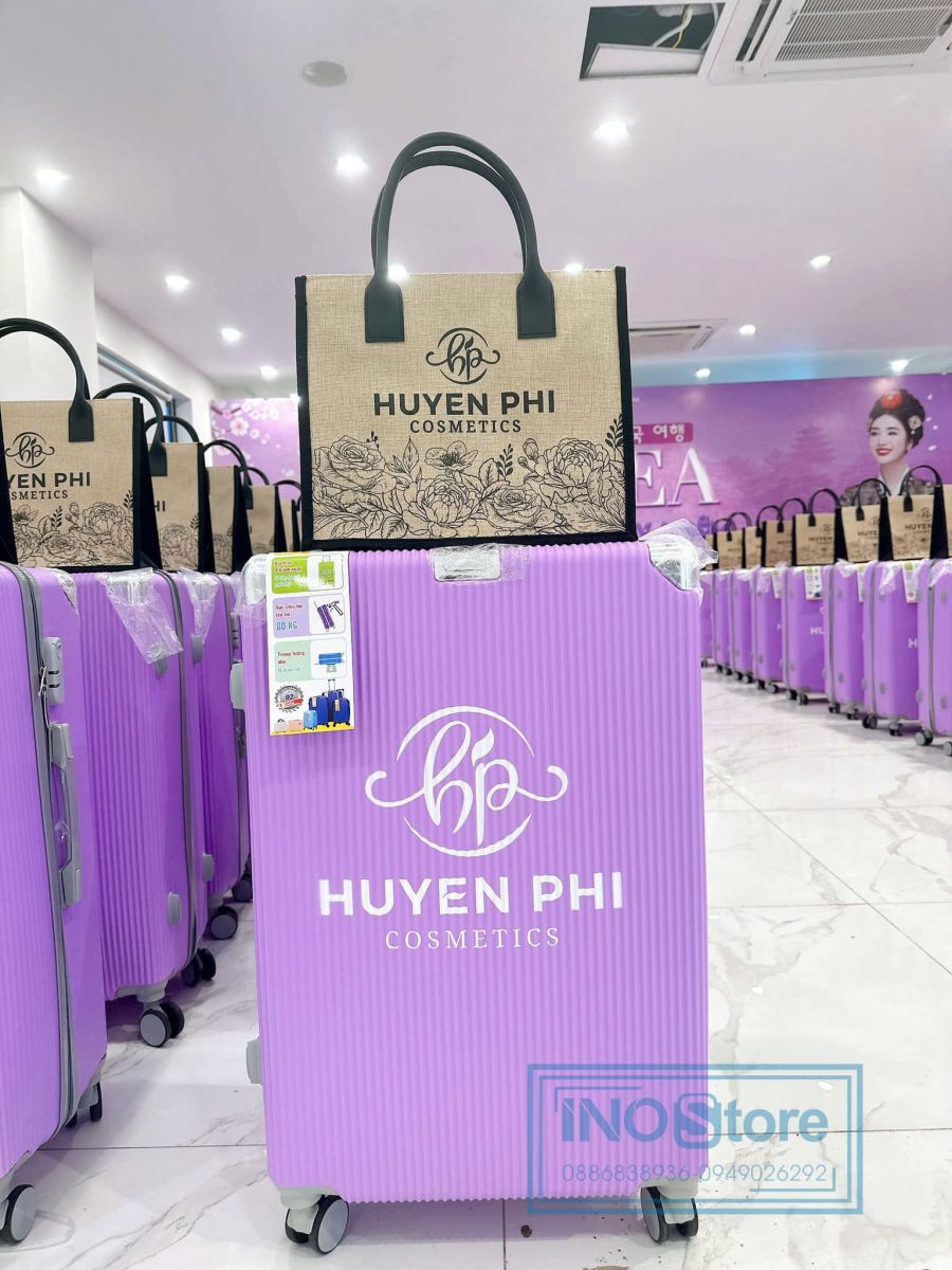 Đặt vali in logo làm quà tặng quảng cáo số lượng lớn, giá cực tốt