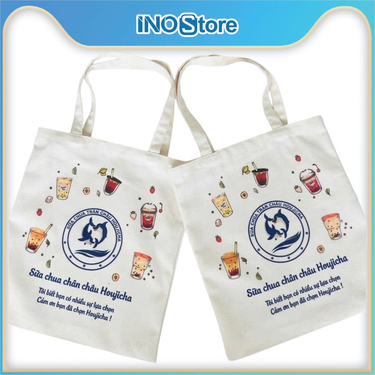 Túi vải canvas in logo quảng cáo - TVC04