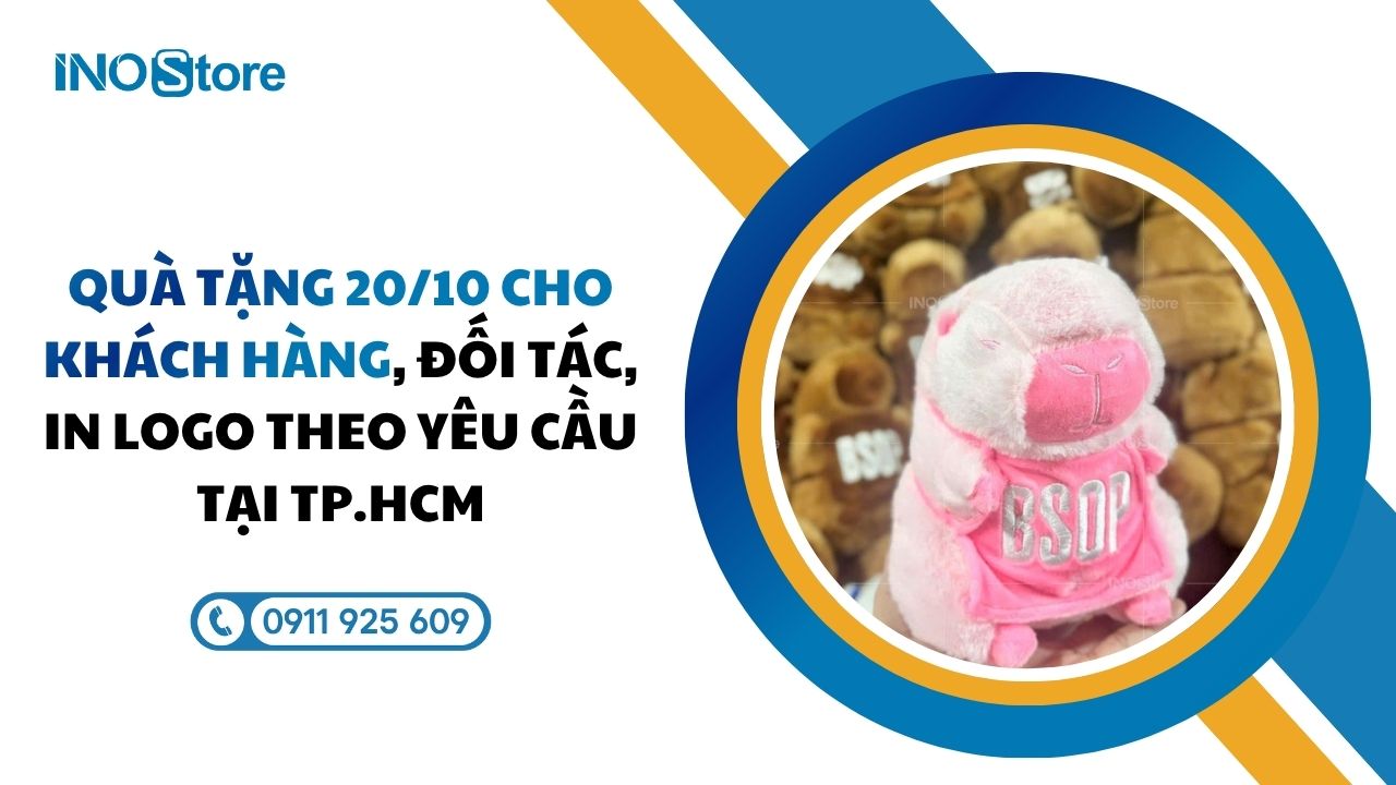 Quà tặng 20/10 cho khách hàng, đối tác, in logo theo yêu cầu tại TP.HCM