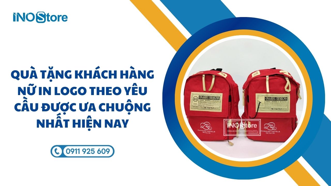 Quà tặng khách hàng nữ in logo theo yêu cầu được ưa chuộng nhất hiện nay